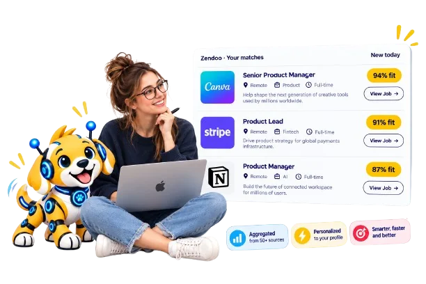 Zendoo job matches with personal fit scores